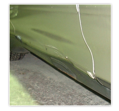 車 ドアのへこみ